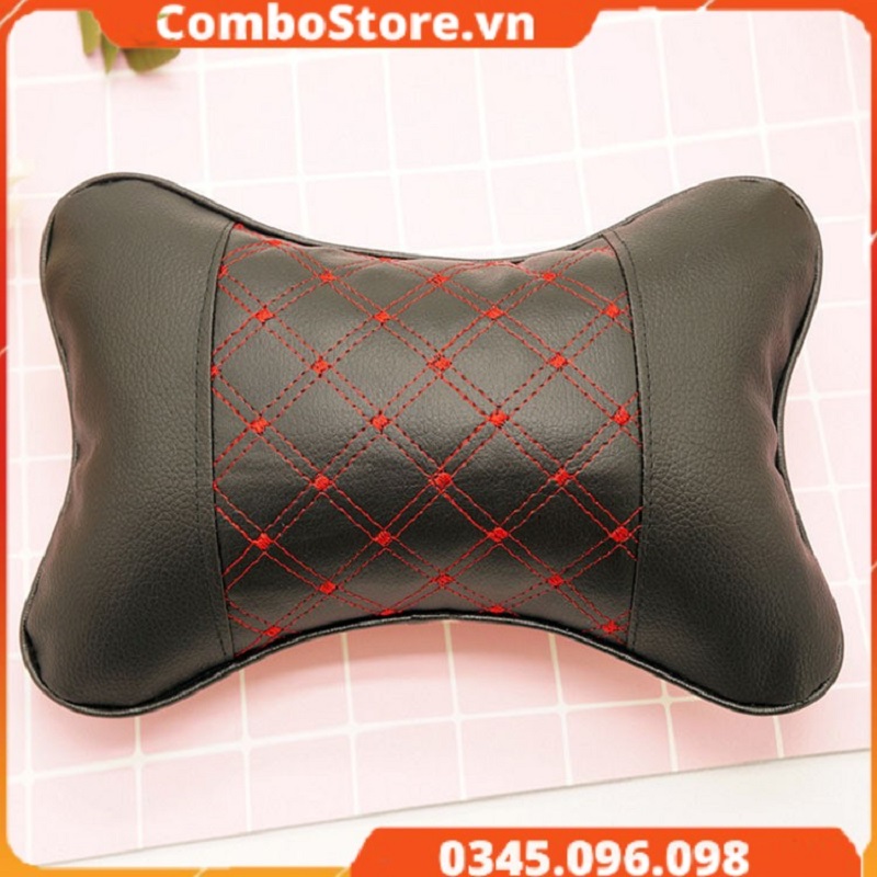 Gối Tựa Đầu Da Pu Siêu Êm, Chống Nóng, Bảo Vệ Cổ Và Gáy Khi Lái Xe