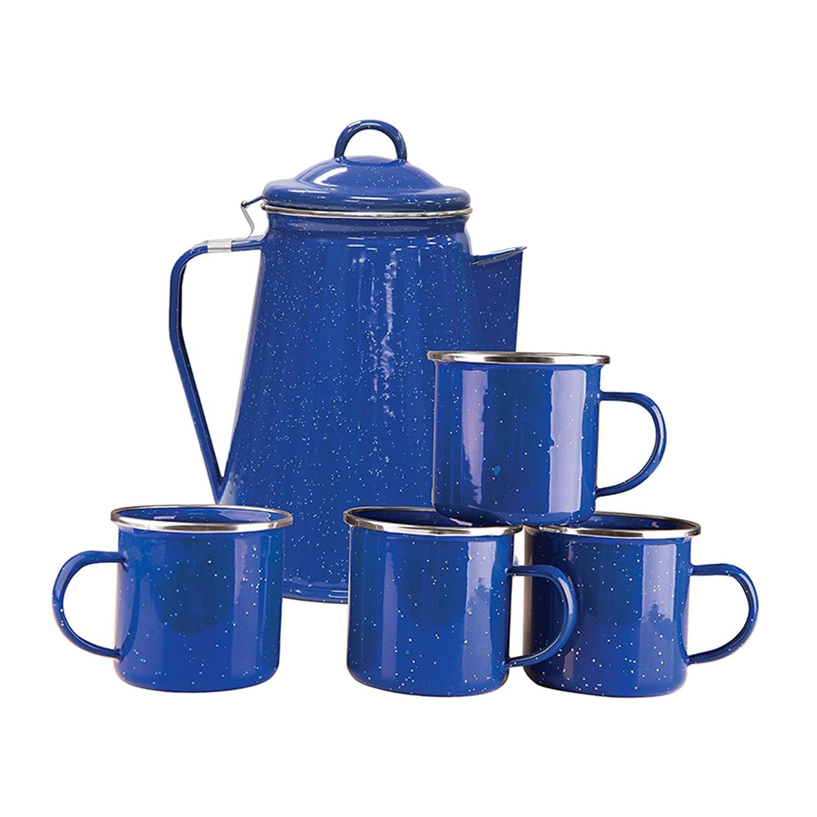 Enamel Coffee Kettle Water Pot Durable Cold Water Tea Pot Outdoor Coffee Pot