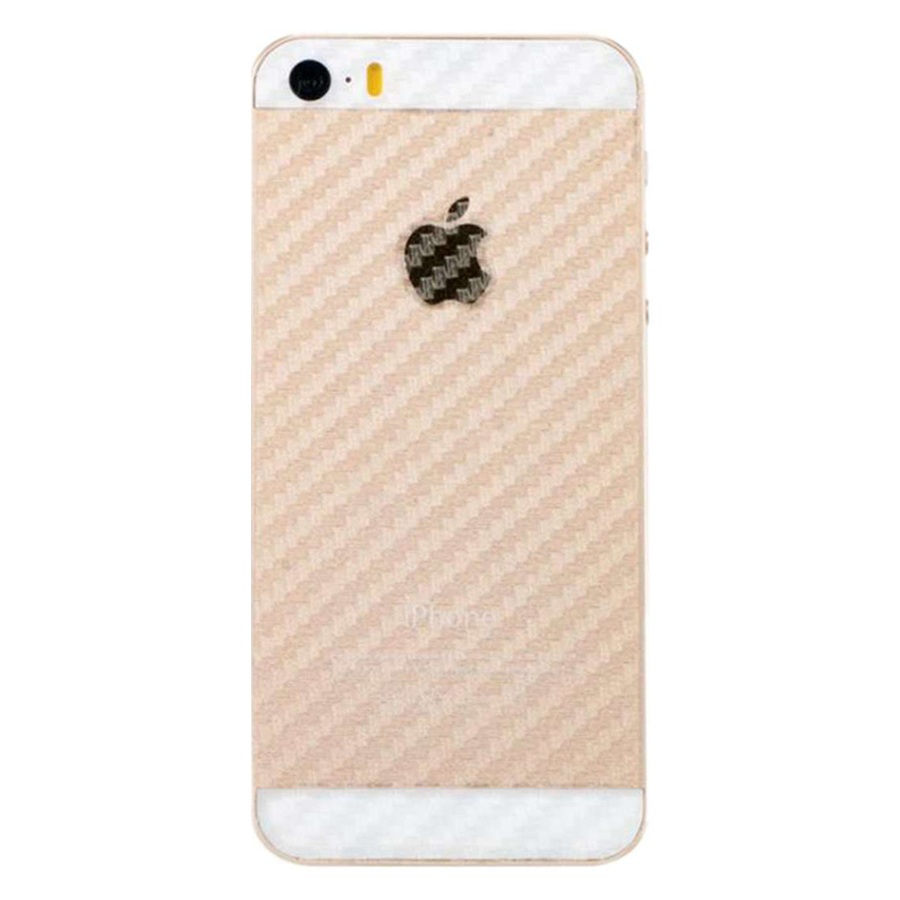Bộ Kính Cường Lực Và Miếng Dán Mặt Sau Vân Carbon Remax iPhone 5 / 5S / 5SE - Hàng Nhập Khẩu