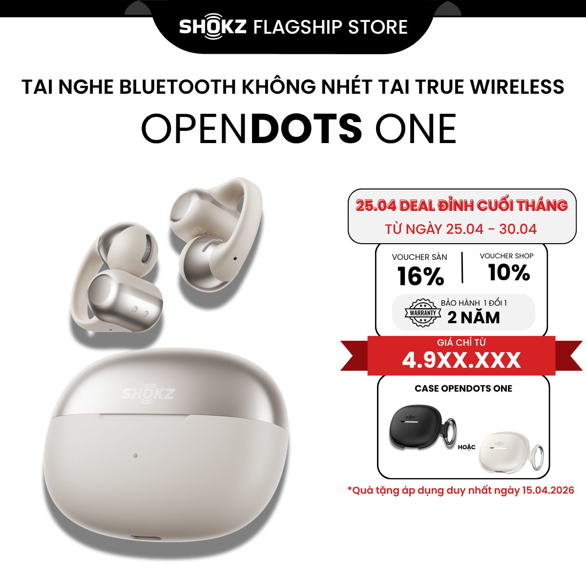 [MỚI] - Tai Nghe không nhét tai True Wireless OpenDots One E310 - Bảo Hành 2 Năm - Hàng Chính Hãng