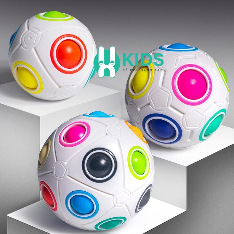 Đồ Chơi Rubik Biến Thể Bóng Cầu Vồng Ma Thuật Magic Rainbow Ball Rubic Cube - Trò chơi trí tuệ trẻ em thông minh