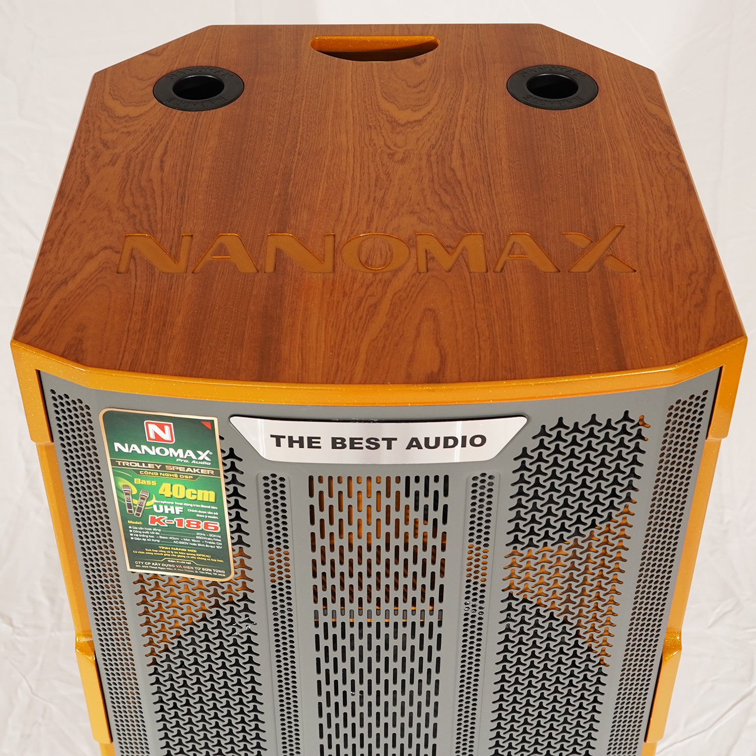 Loa Kéo Công Suất Lớn Nanomax K-186 Bass 4 Tấc 40cm Công Suất 850w Karaoke Bluetooth Hàng Chính Hãng