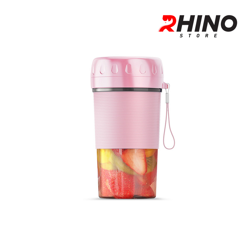 Máy xay sinh tố hoa quả cầm tay Rhino HB101 300ml - Hàng chính hãng