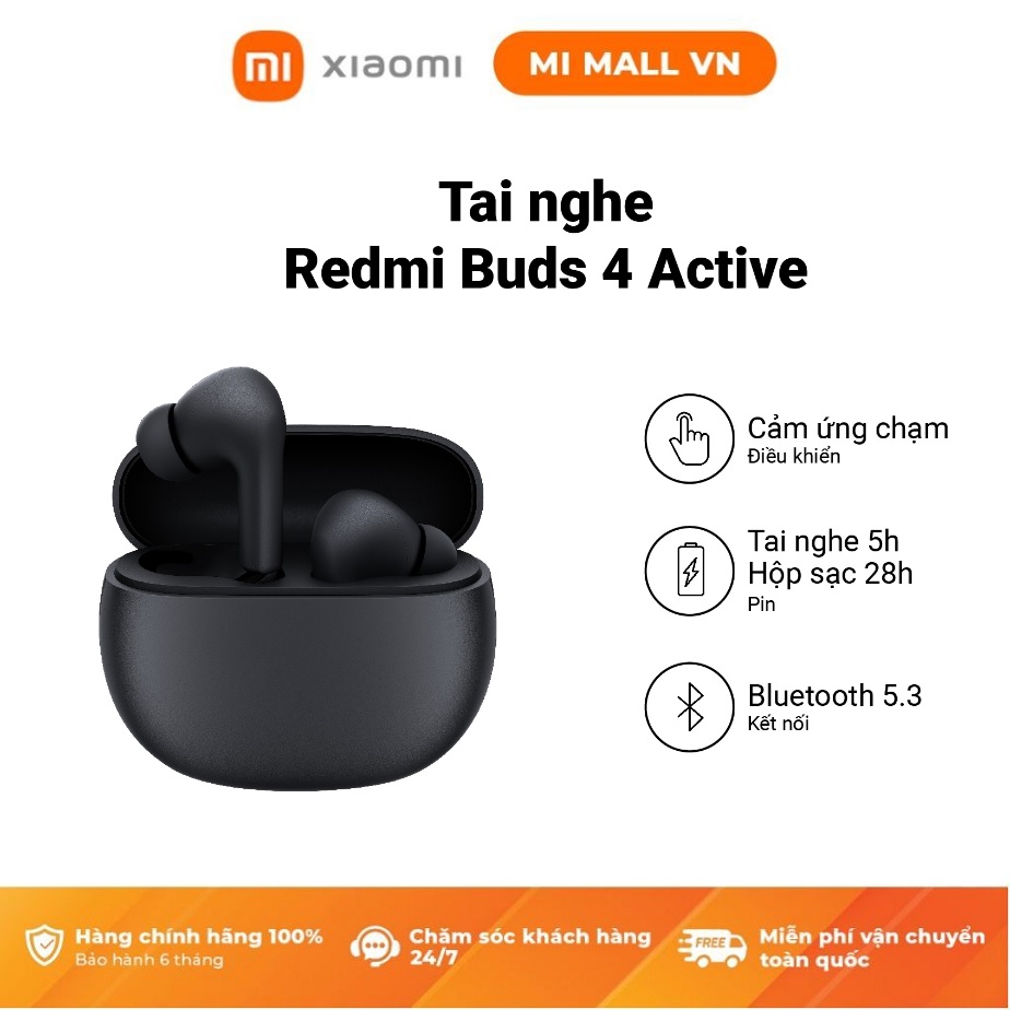 Tai Nghe Bluetooth Redmi Buds 4 Active - Hàng Chính Hãng
