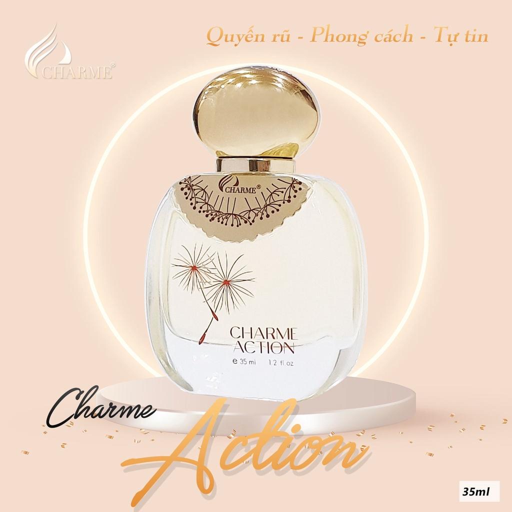 Nước hoa nữ lưu hương lâu, Charme Action, ba tầng hương thanh mát, gợi cảm không thể chối từ, 35ml