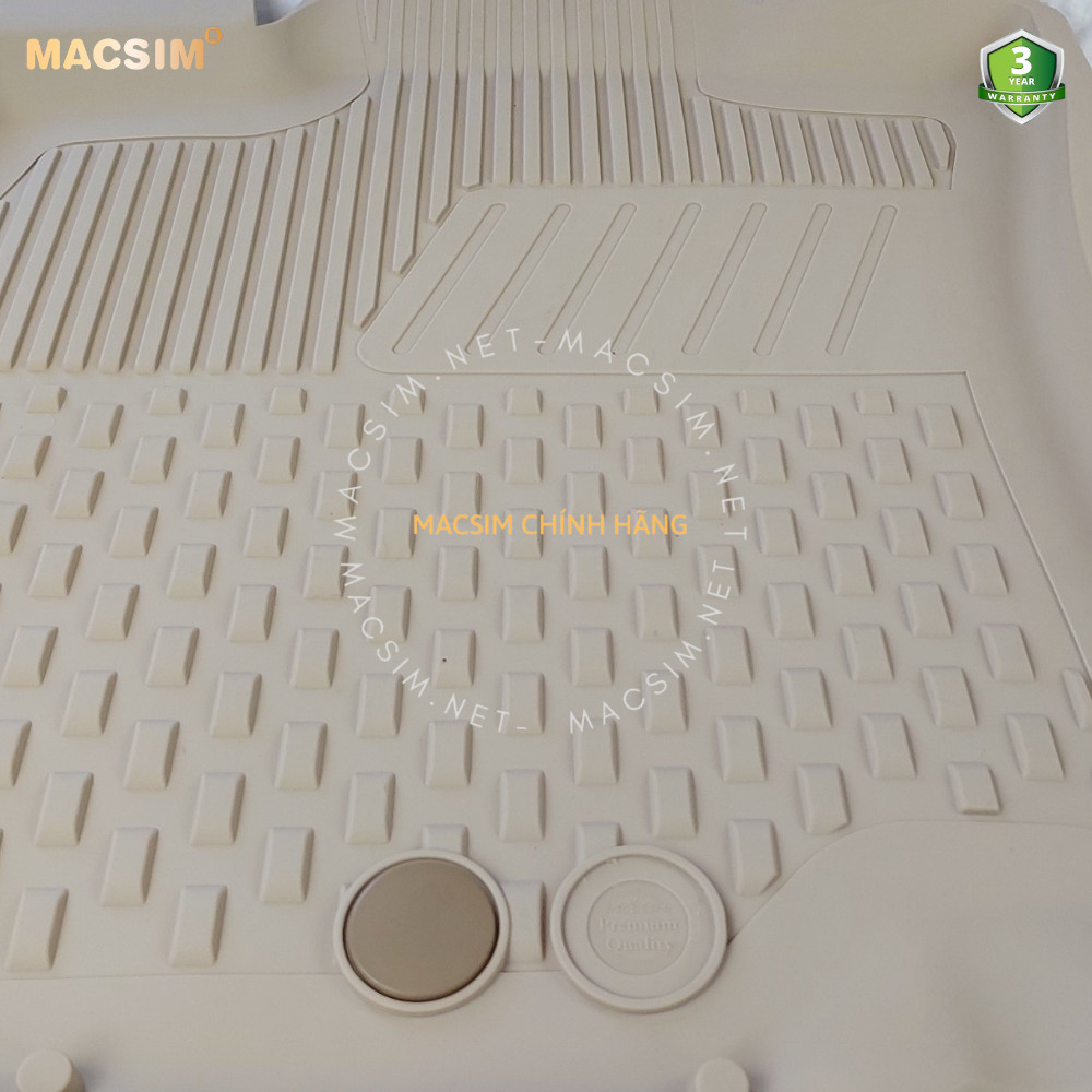 Thảm lót sàn ô tô nhựa TPE Silicon Nissan X-TRAIL 2014+ Beige Nhãn hiệu Macsim