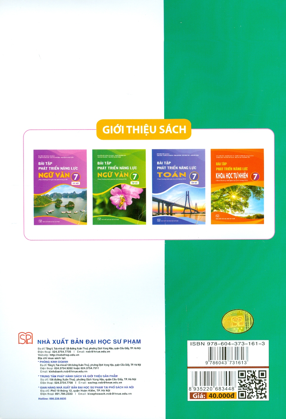 Bài Tập Phát Triển Năng Lực Toán 7 - Tập Một