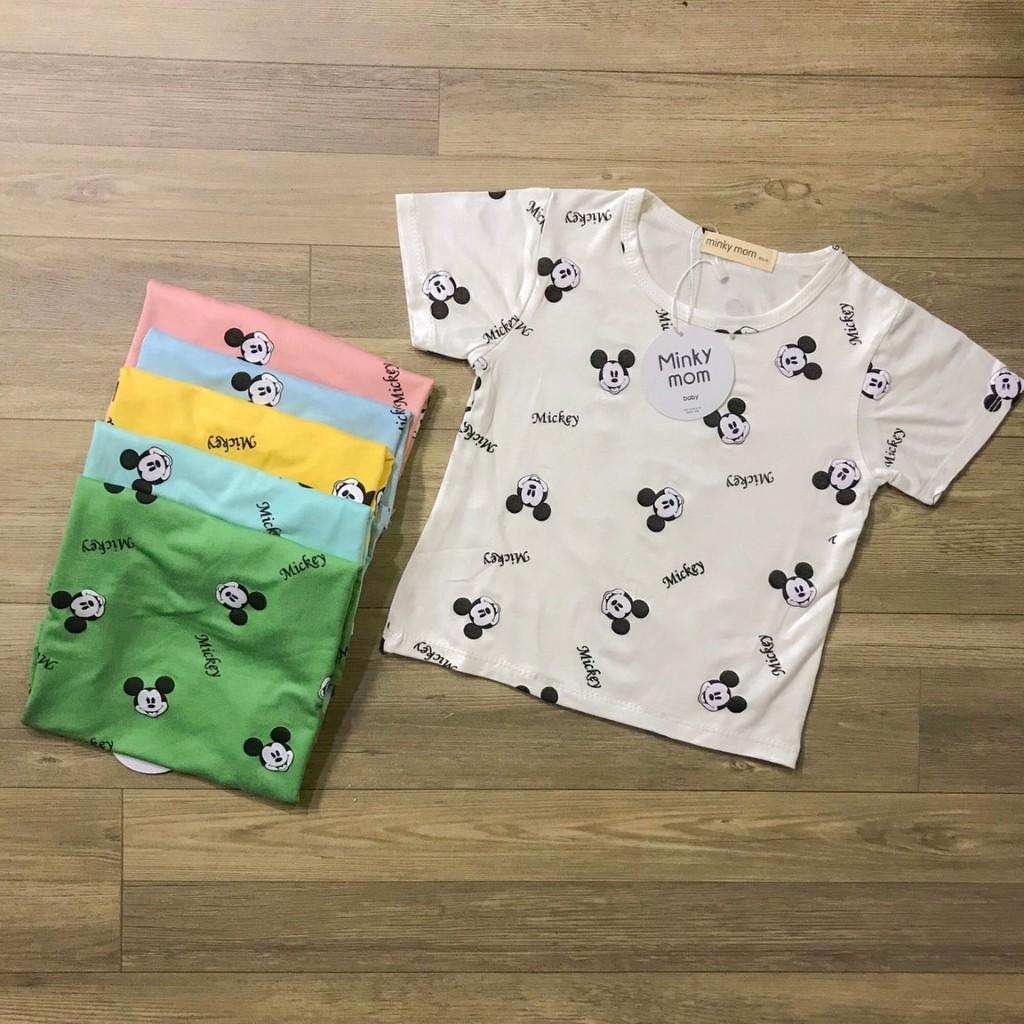 Bộ Cộc Tay Cho Bé  Bộ Mimky Mom Cộc Tay Cho Bé Trai Bé Gái Với Họa Tiết Gấu Siêu Đáng Yêu Chất Thun Lạnh Siêu Mát