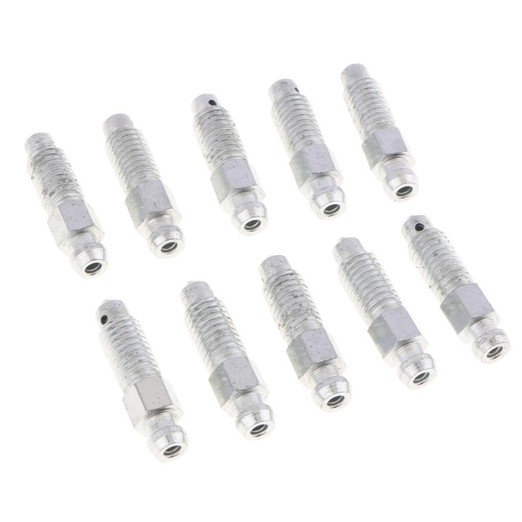 10 Pieces M8*1.25 Car Front Rear Brake Caliper Bleeder Screws  32mm