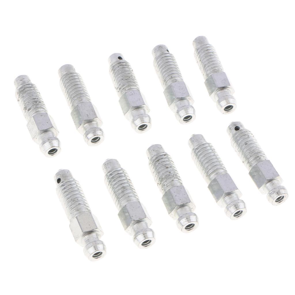 3x10 Pieces M8*1.25 Car Front Rear Brake Caliper Bleeder Screws 32mm