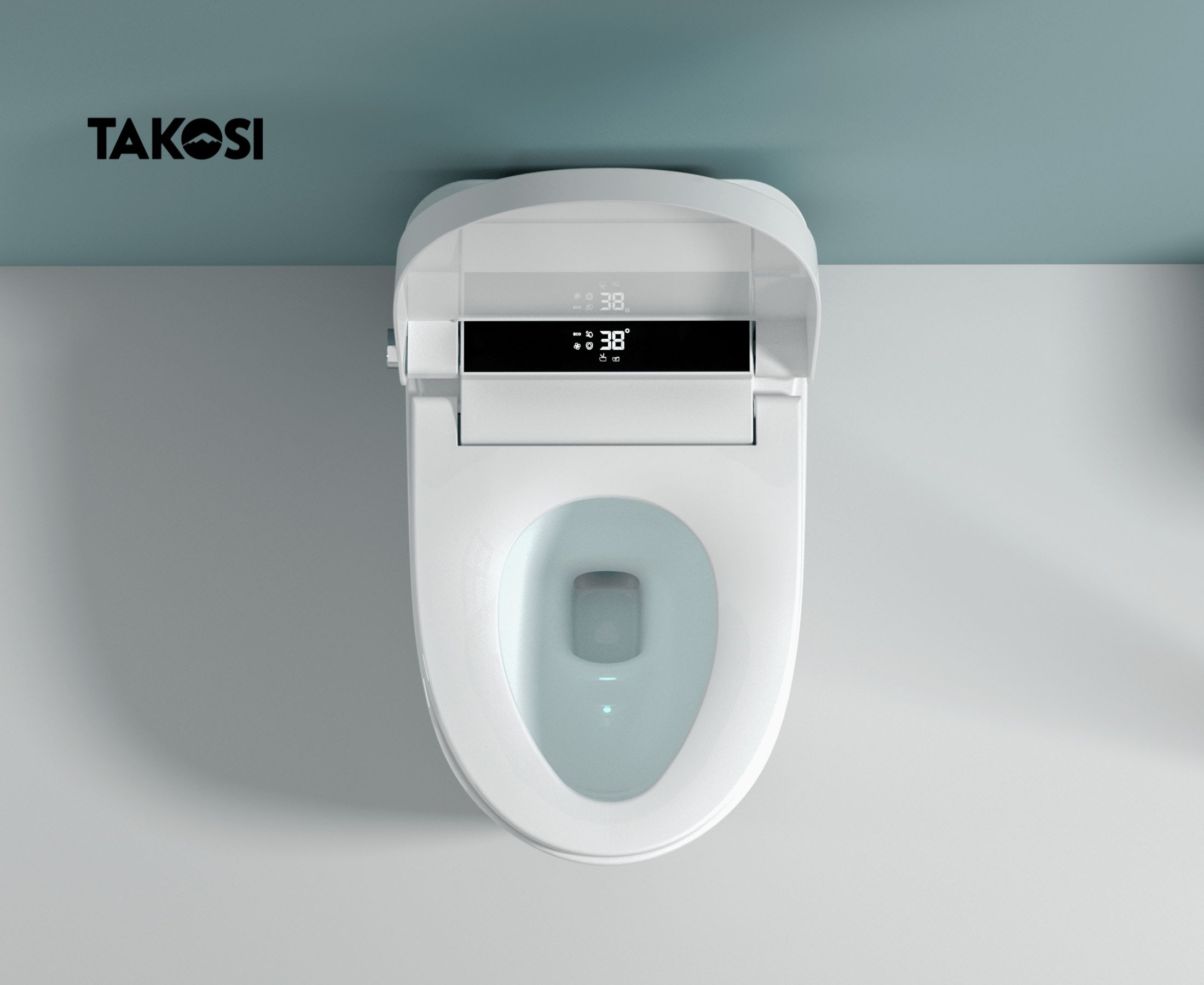 Bồn cầu thông minh xịt nước tự động đa chức năng TAKOSI K8941D dùng gia đình,khách sạn - hàng chính hãng bảo hành 10 năm