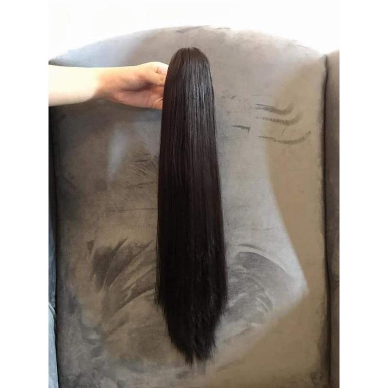 TÓC GIẢ CHO NỮ NGOẠM THẲNG DÀI 55-60CM HÌNH THẬT HÀNG CAO CẤP HÀNG VỀ
