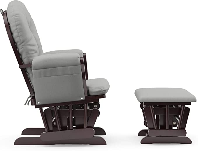 Ghế lắc thư giãn GLIDER CHAIR - Xám/Nâu C-CGL1BG