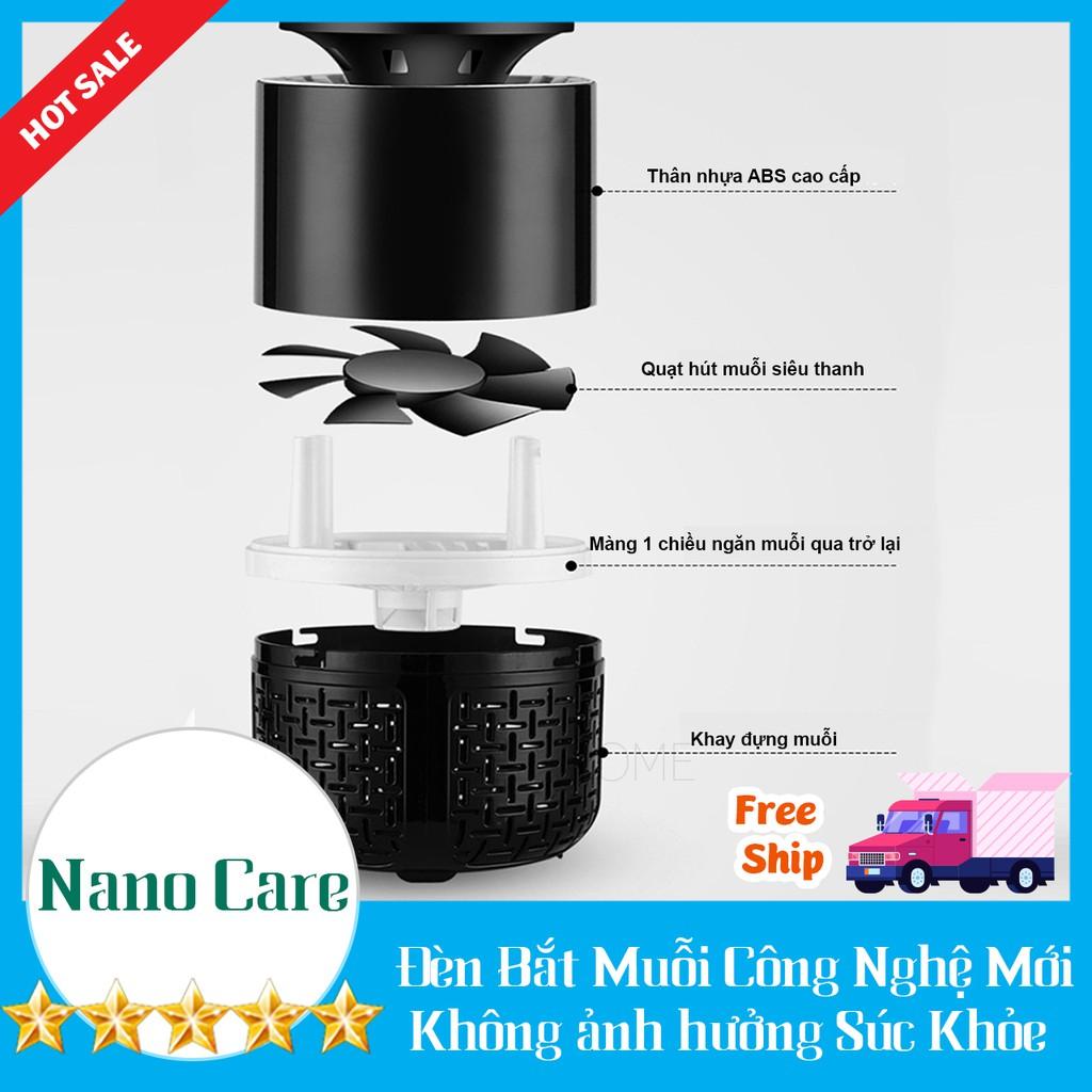 Đèn Bắt Muỗi Nano Thông Minh Công nghệ Đức Tặng Cốc sạc