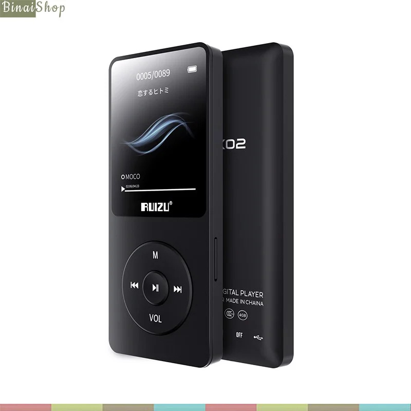 Máy Nghe Nhạc MP3 Ruizu X02 4GB - Hàng Chính Hãng