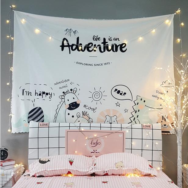 Vải treo tường nhiều mẫu tự chọn - Tặng kèm móc treo - TTT002