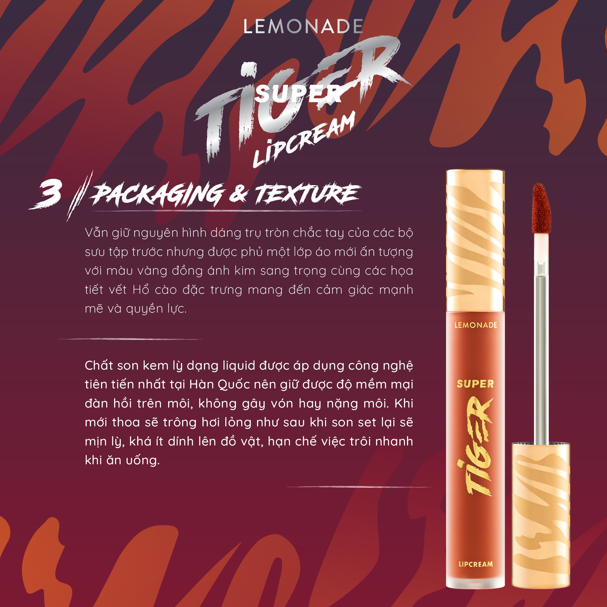 Combo Son kem lì Lemonade SuperTiger Matte Lipcream 5g và Chì kẻ mày 2 đầu Want It Got It 2.75g