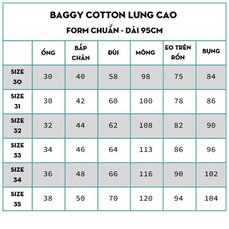 JEAN THÁI BIGSIZE quần baggy lưng cao