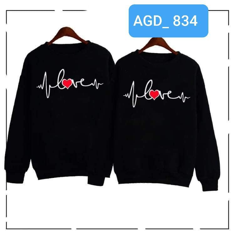 Áo nỉ bông nhịp trái tim - MÃ AGD834