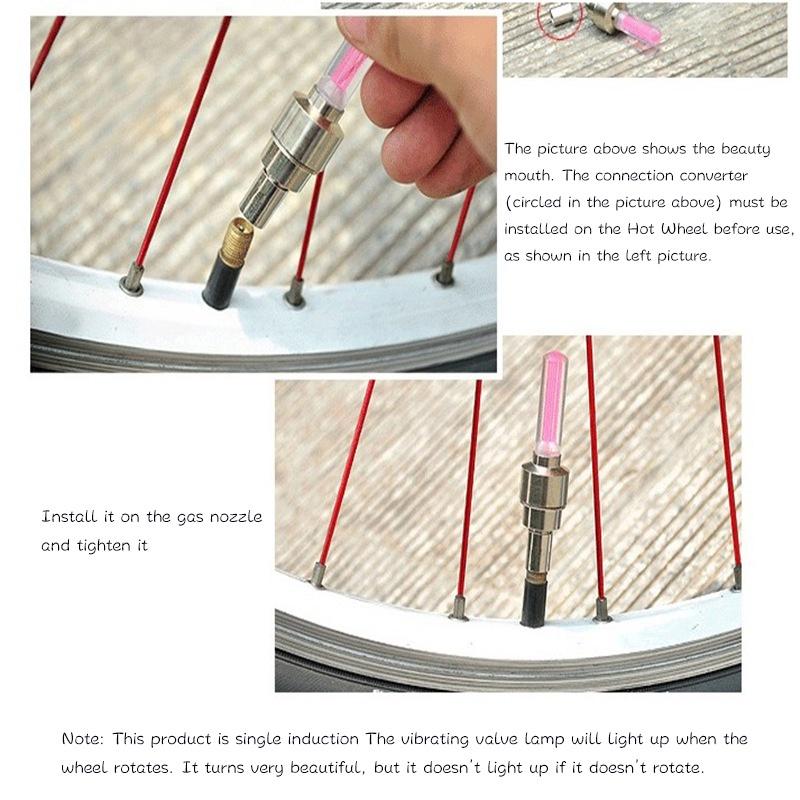 Đèn LED mini gắn bánh xe đạp tiện dụng và bền