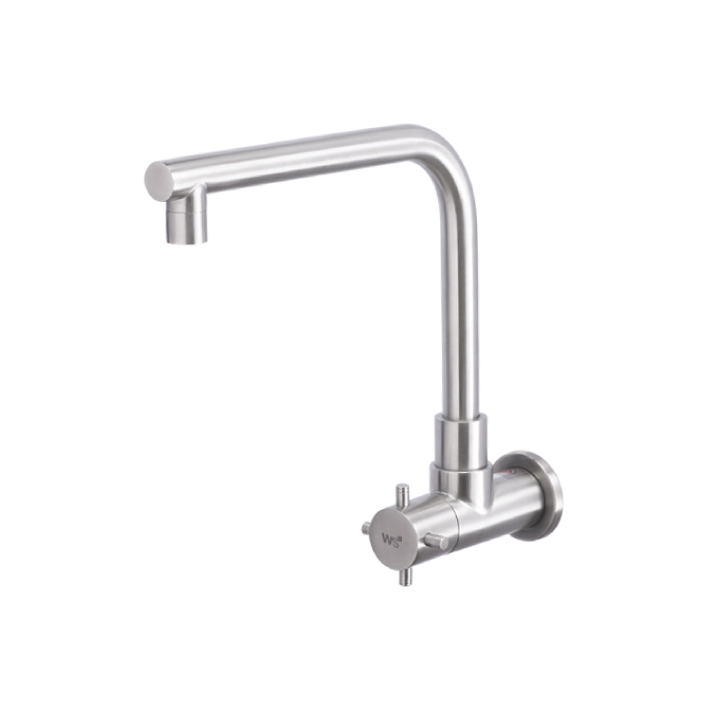 WS-0132XL Vòi Chậu Lạnh Gắn Tường INOX SUS 304