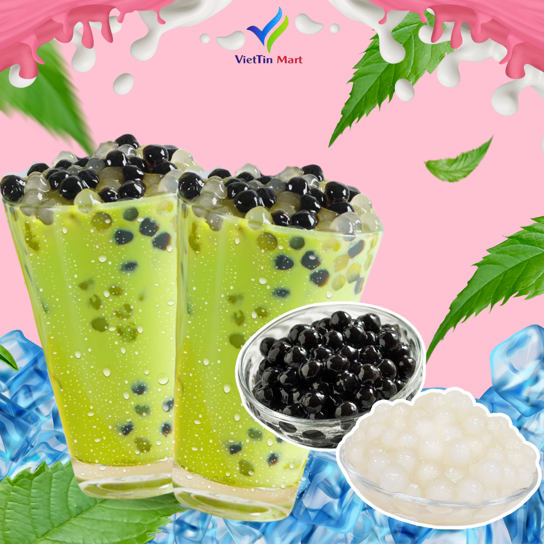 Set Nguyên Liệu Pha Trà Sữa Thái Xanh (Thành phẩm 30 35 ly) VietTin Mart