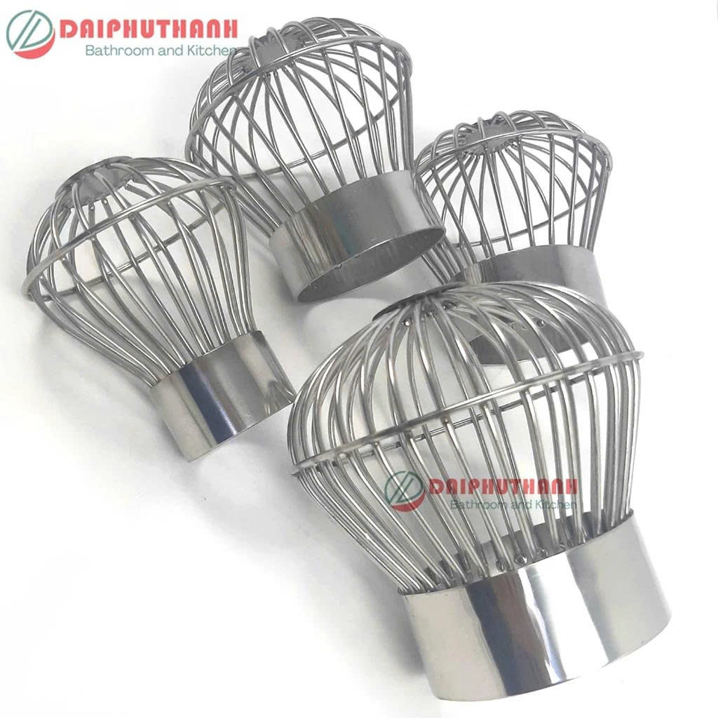 Cầu Chắn Rác Ban Công Quả Cầu Lọc Rác Sân Thượng Inox SUS304 - Nhiều kích cỡ, dùng cho ống phi 60, 90, 110