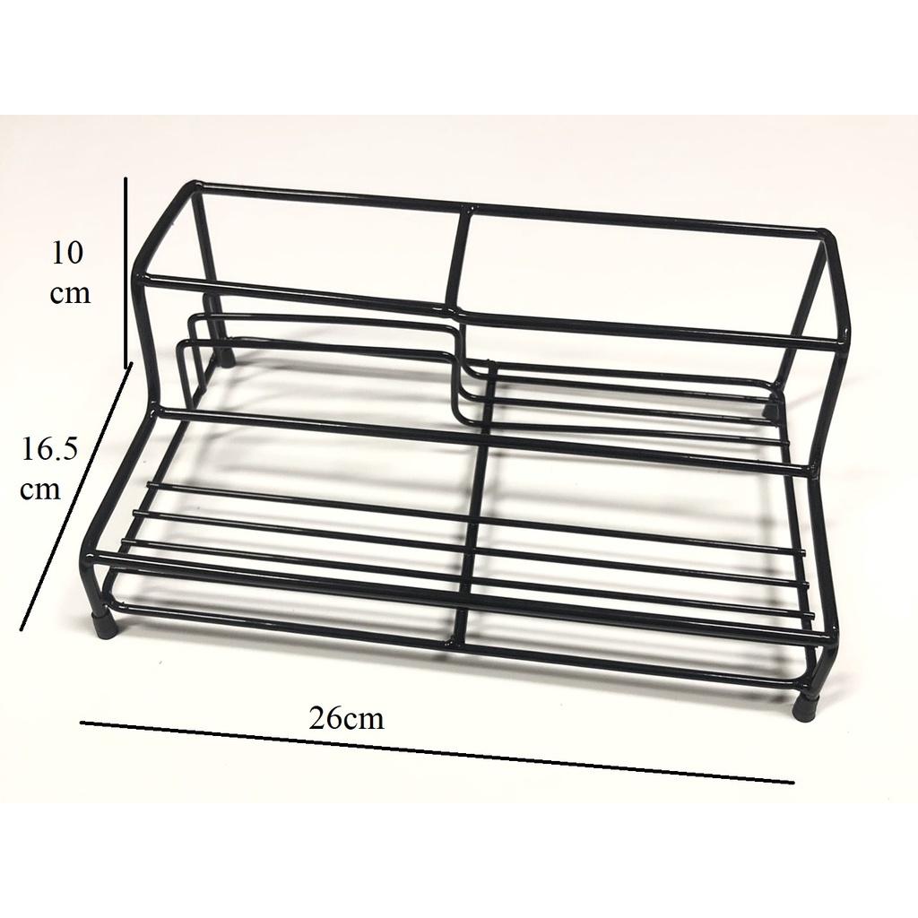 Kệ để gia vị nhà bếp 2 TẦNG 28cm phong cách hiện đại
