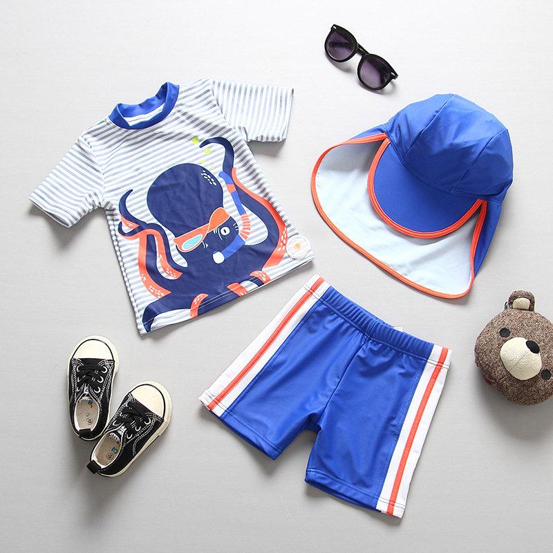 Đồ Bơi Trẻ Em UPF50 Dài Tay Trẻ Em Bơi Cá Mập Dễ Thương Động Vật Cho Bé Tắm Phù Hợp Với Đồ Bơi Và Bơi 2-9 Năm