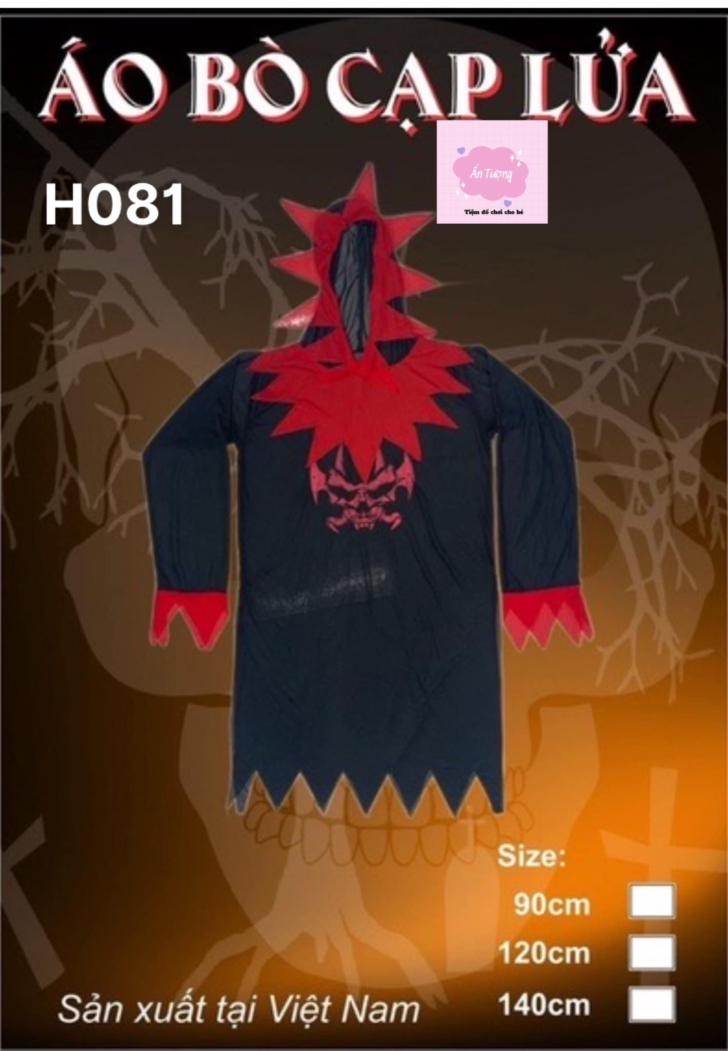 Áo Bò cạp lửa Haloween