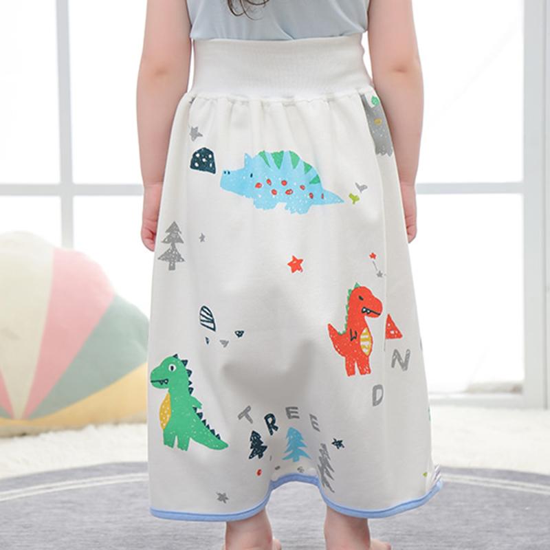 Tã váy bằng vải cotton chống thấm nước có thể giặt sạch tiện lợi cho bé gái