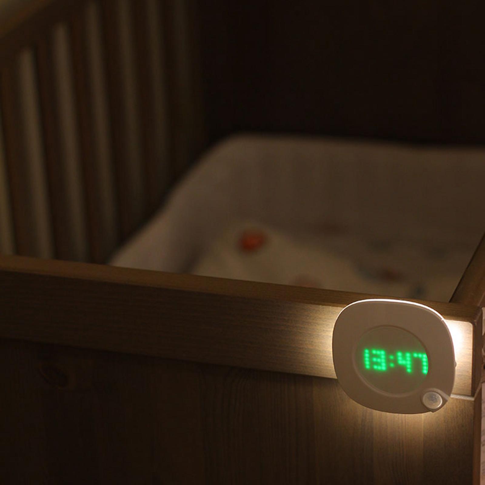 Motion Sensor Led Night Light Backlight Wall Clock