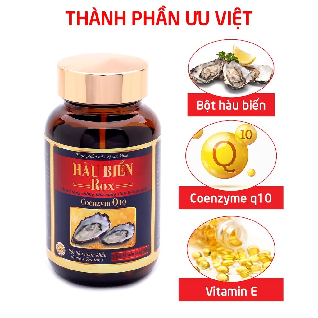 Tinh chất Hàu Biển ROX tăng cường sinh lý nam, bổ thận, tráng dương, mạnh gân cốt, sinh tinh - Hộp Đỏ 30 viên