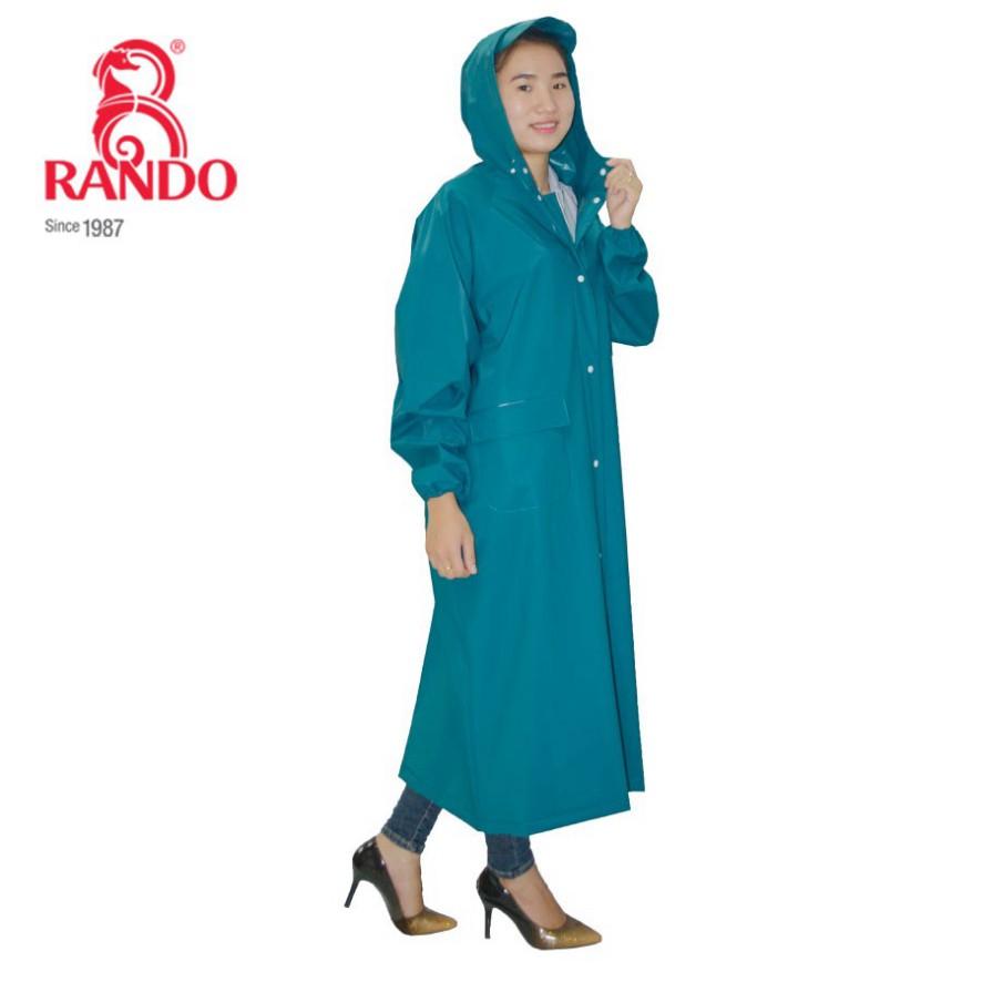 Áo Mưa Dây Kéo RANDO Cao Cấp Chính Hãng Cho 1 Người Bít Sườn Thời Trang Nhựa Không Thấm Nước GÍA SỈ ZIPPER