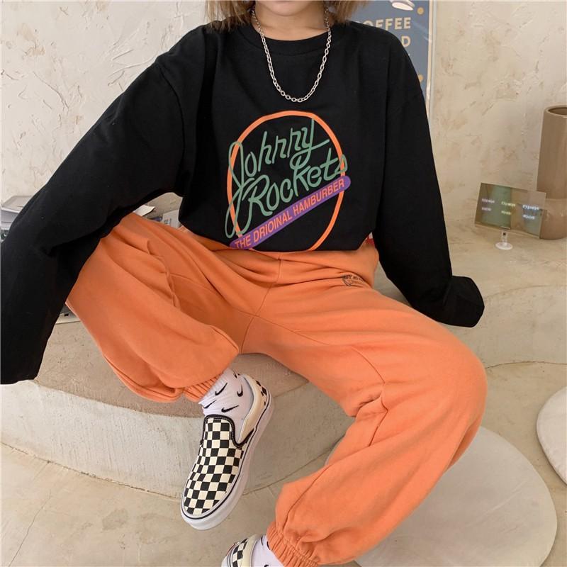 Áo thun dài tay ROCKET phông Unisex nam nữ tee oversize form rộng pull Ulzzang Streetwear Hàn Quốc vải mềm