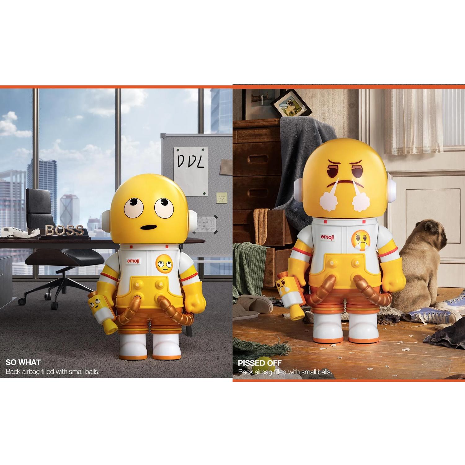 Đồ Chơi Mô Hình Pop Mart Mega Space Molly 100% x Emoji Series 4 (Mẫu Sản Phẩm Bên Trong Là Ngẫu Nhiên)