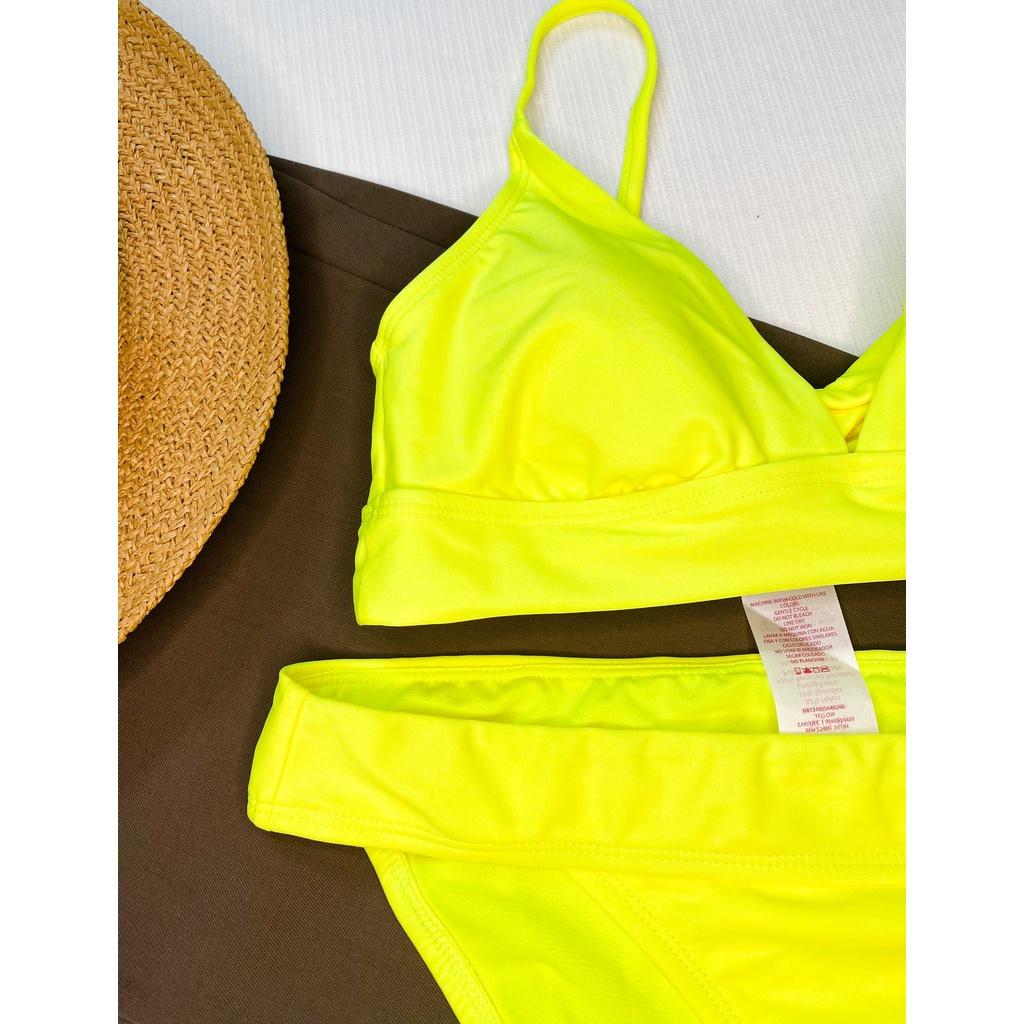 Bikini đồ bơi đi biển 2 mảnh vàng neon nổi bật, cá tính, sexy - by Clothing De Katie