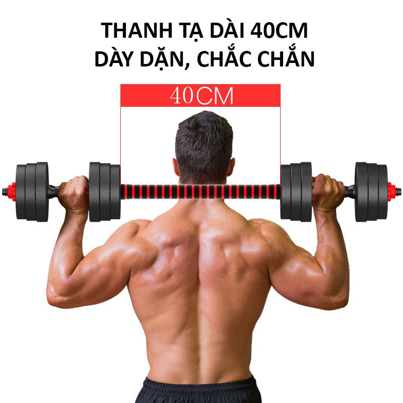 Bộ Tạ Tay + Tạ Đẩy 2in1 Đa Năng - Vật Liệu Cao Cấp - Đủ Kích Cỡ - Hàng Nhập Khẩu