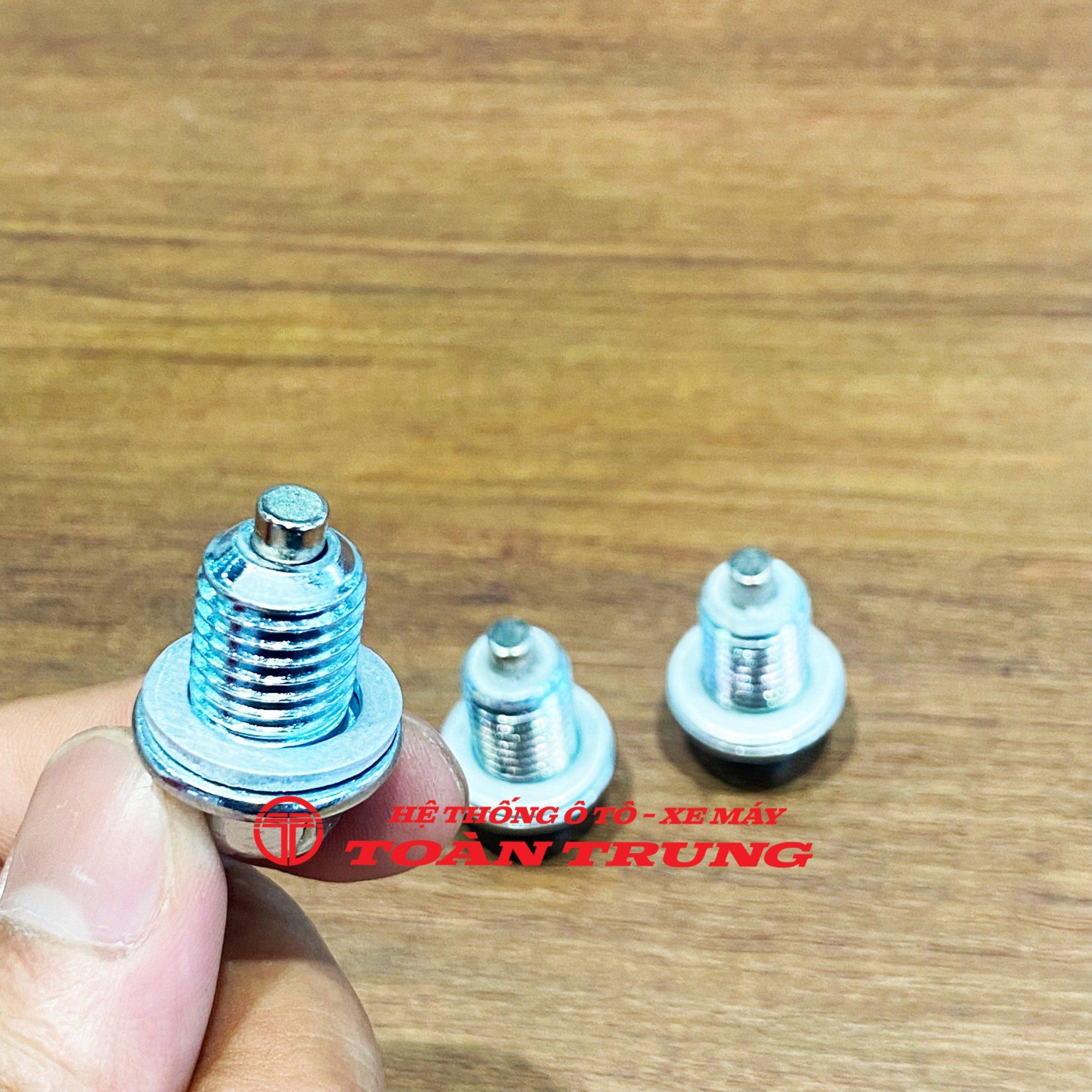 Ốc xả dầu có nam châm hút cặn làm sạch nhớt (Giác 12)