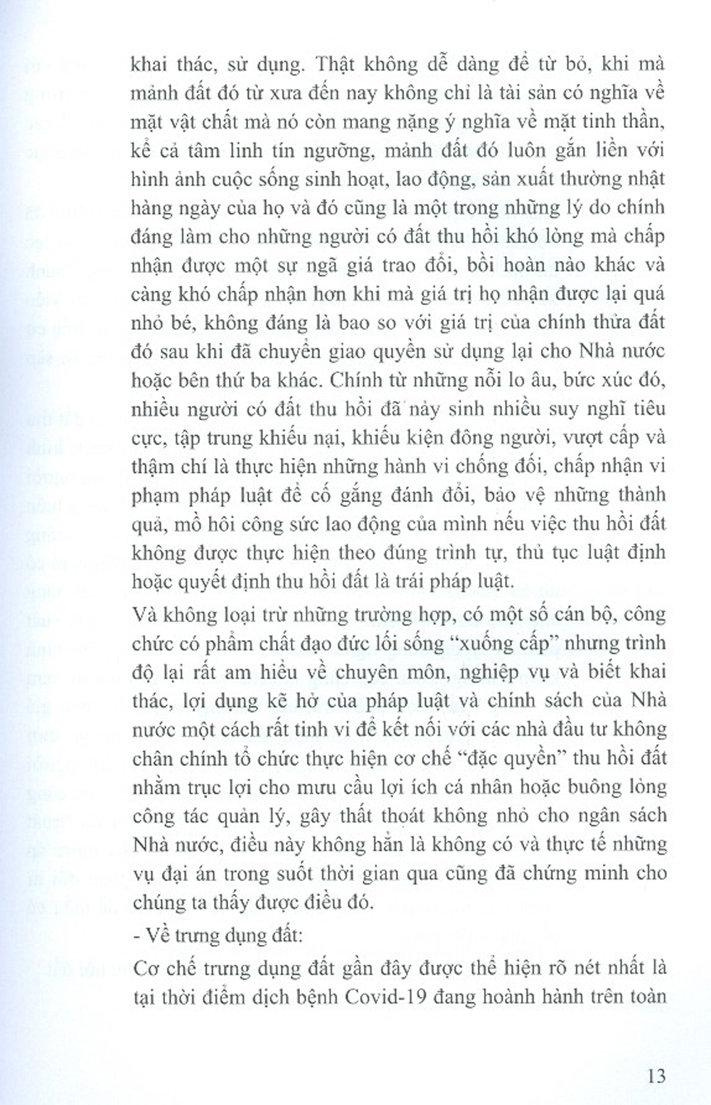 Quy Trình Pháp Lý Thu Hồi Đất, Trưng Dụng Đất, Bồi Thường, Hỗ Trợ, Tái Định Cư Và Giải Quyết Khiếu Nại, Tố Cáo, Khởi Kiện Của Người Có Đất Thu Hồi, Trưng Dụng