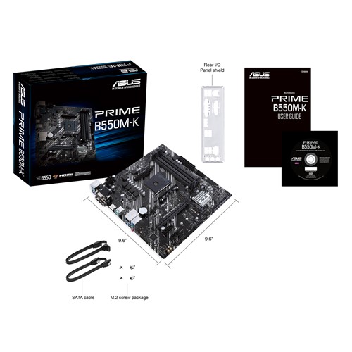 Bo mạch chủ - Mainboard Asus Prime B550M-K