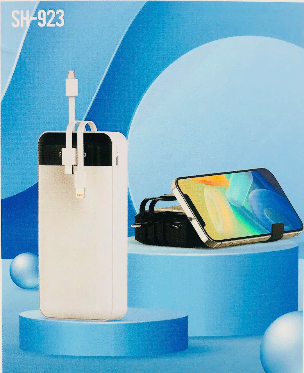 Pin sạc dự phòng SH-923, dung lượng 20000mAh dòng điện 5V-2A, có chứng nhận an toàn 3C tiêu chuẩn quốc gia, hàng chính hãng