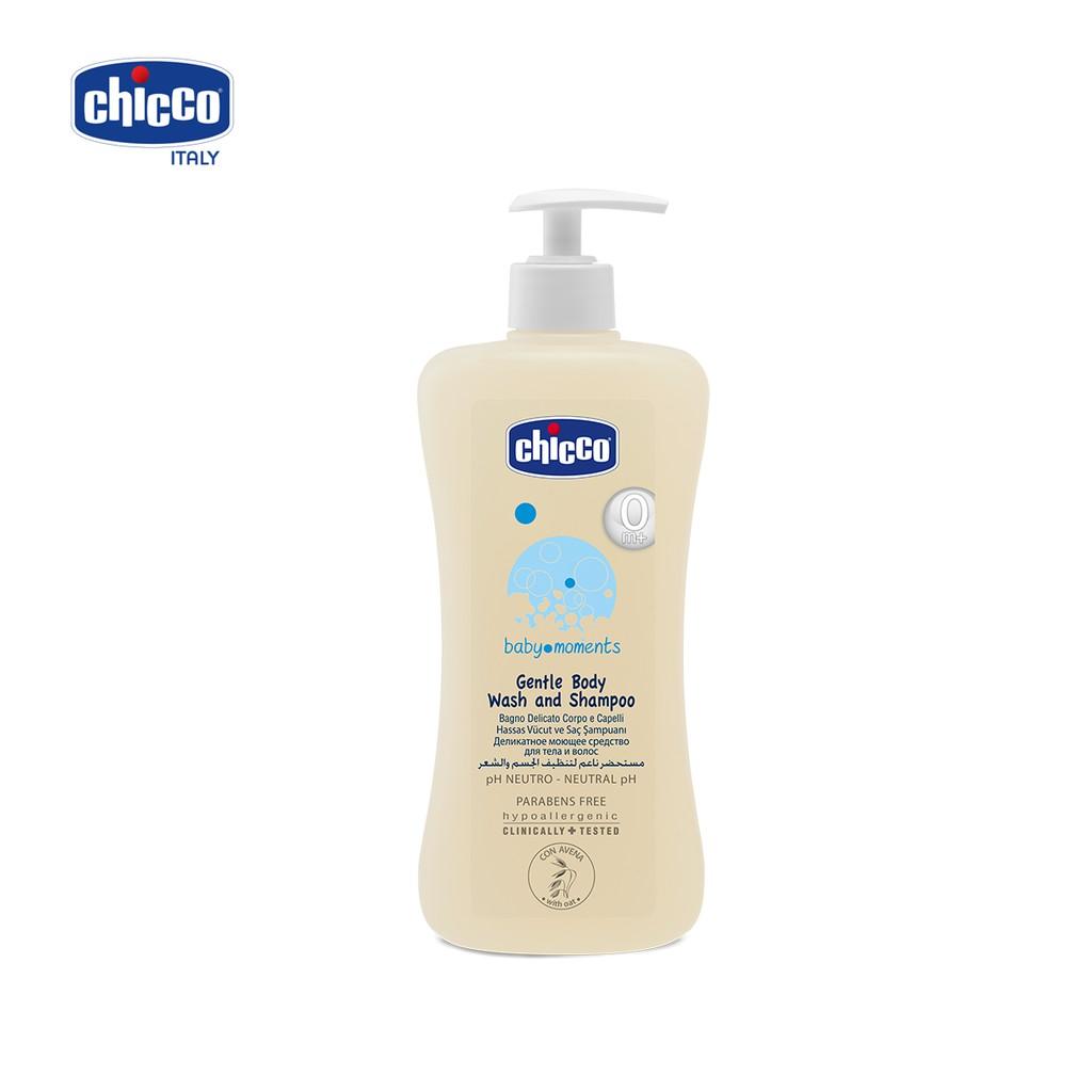 Sữa tắm gội chiết xuất Yến mạch 0M+ Chicco cho bé 500ml