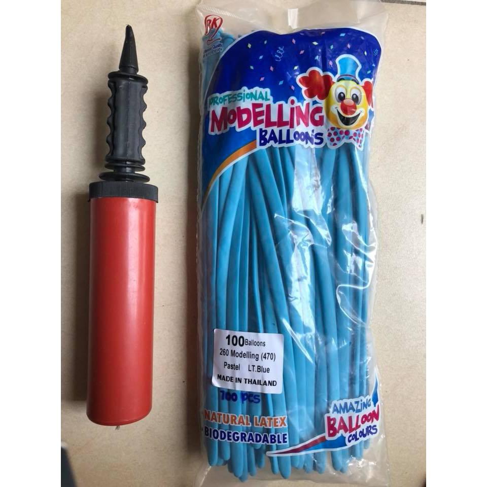 Combo 100 vỏ bóng vặn hình nghệ thuật kèm bơm tay