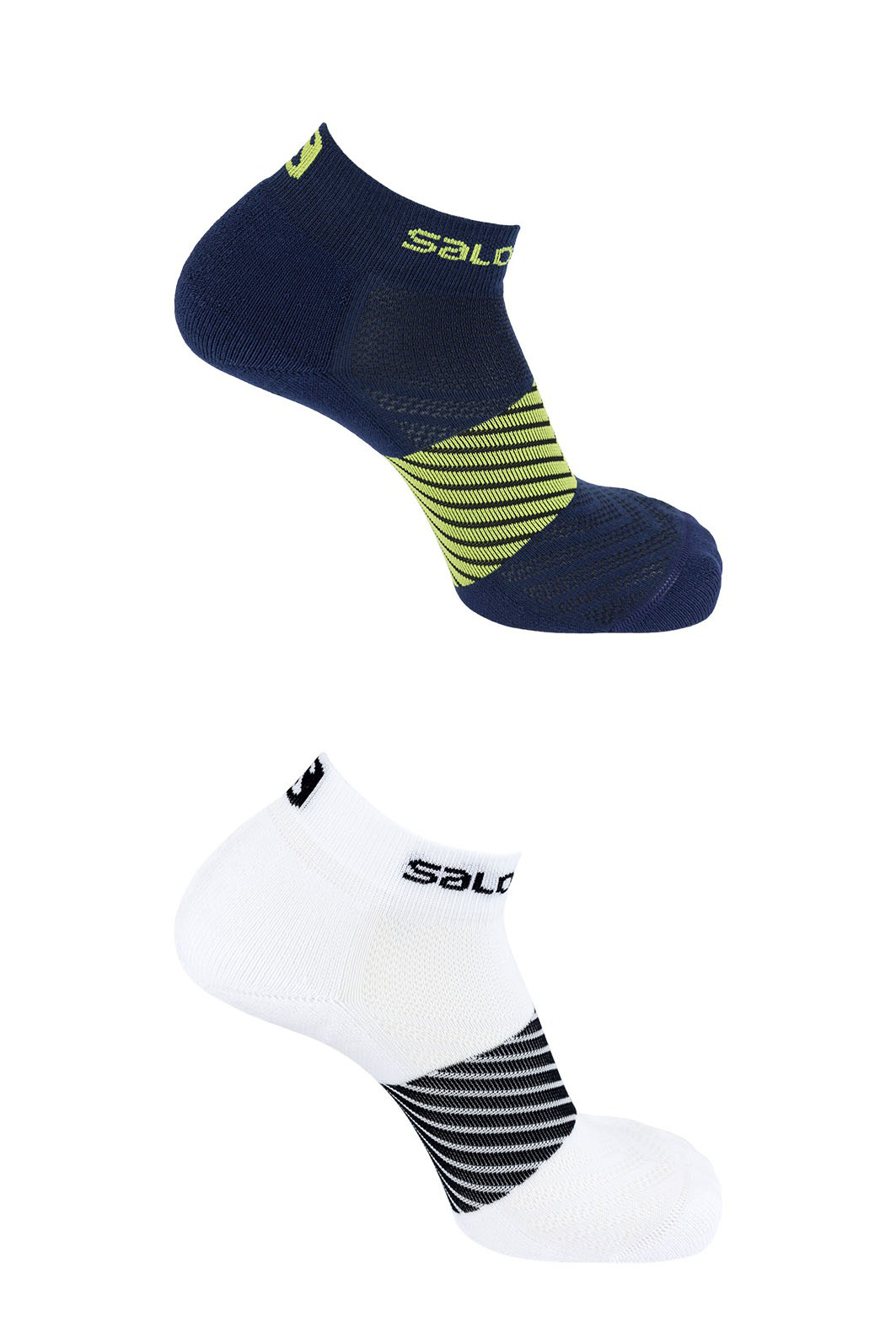 Tất vớ nam nữ unisex Salomon không cotton SOCKS-XA 2PP WHITE/DRESS BLUE L40278600 - BLACK/BLACK L40278700