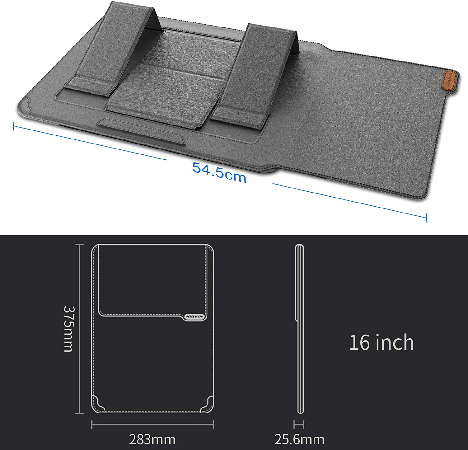 Túi chống sốc Macbook Laptop đa năng kiêm giá đỡ &amp; miếng lót chuột hiệu Nillkin Sleeve Case Stand Adjustable hỗ trợ làm việc bảo vệ 360 độ - hàng chính hãng