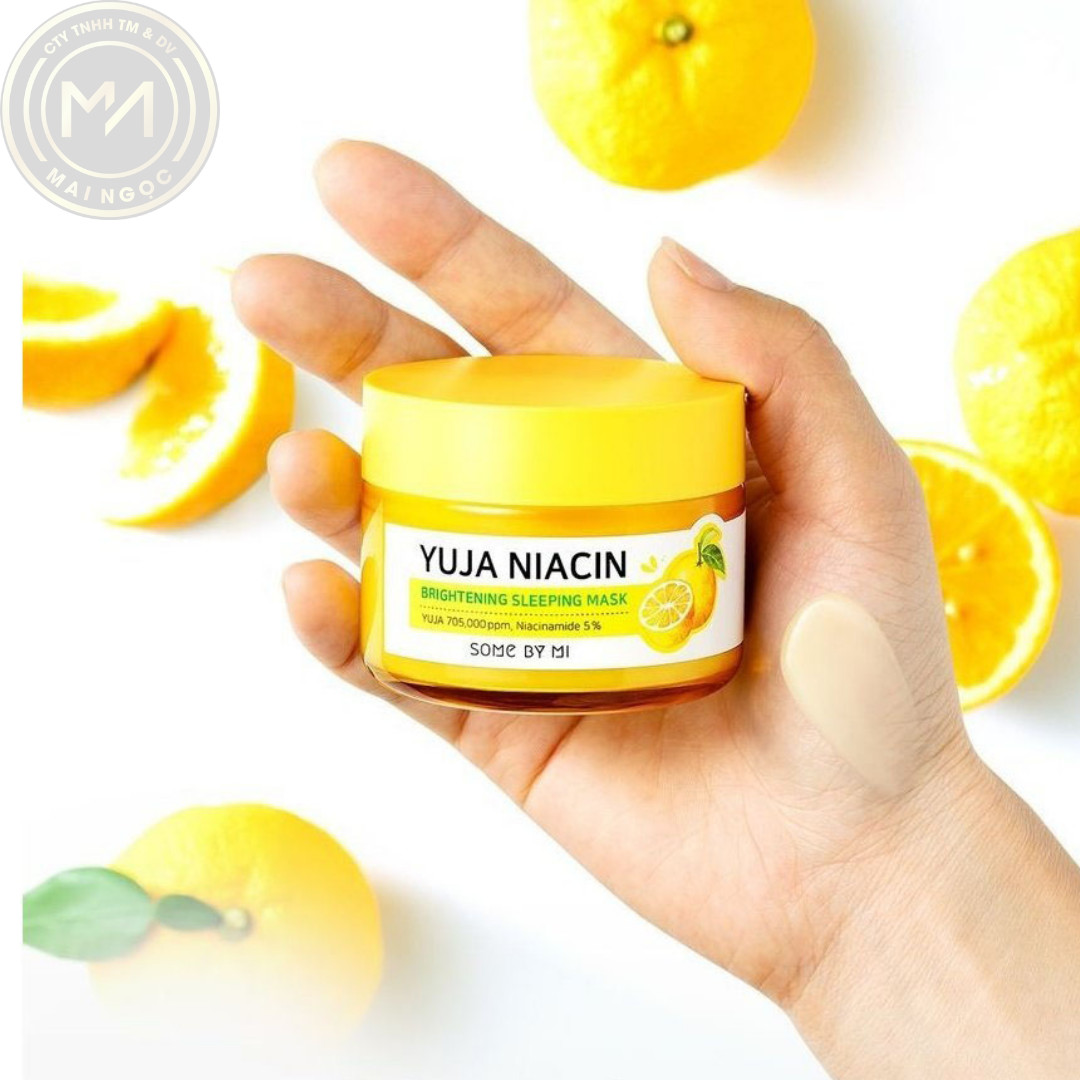 Mặt nạ ngủ cung cấp ẩm, dưỡng sáng và mờ thâm Some By Mi Yuja Niacin Brightening Sleeping Mask