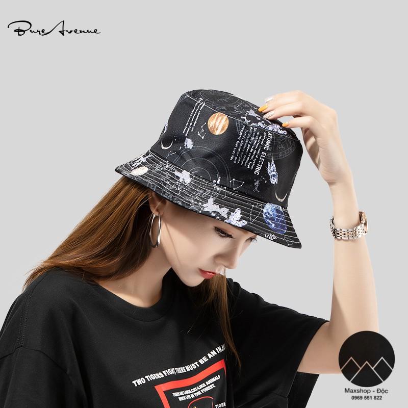 Mũ bucket nón 2 mặt phong cách ulzzang họa tiết Galaxy