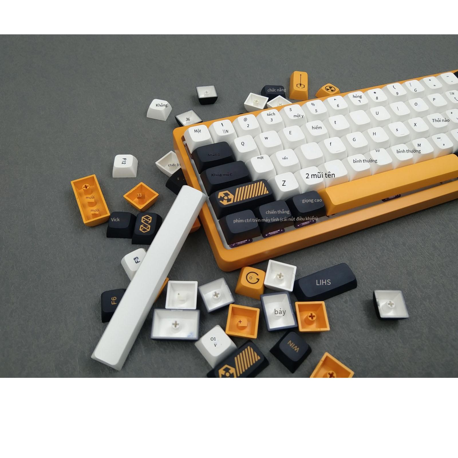Giá thấp nhất chiến tranh ảo 131 phím Tiếng Anh nhỏ đầy đủ chiều cao XDA pbt/năm mặt thăng hoa nhiệt tùy chỉnh keycaps cơ học