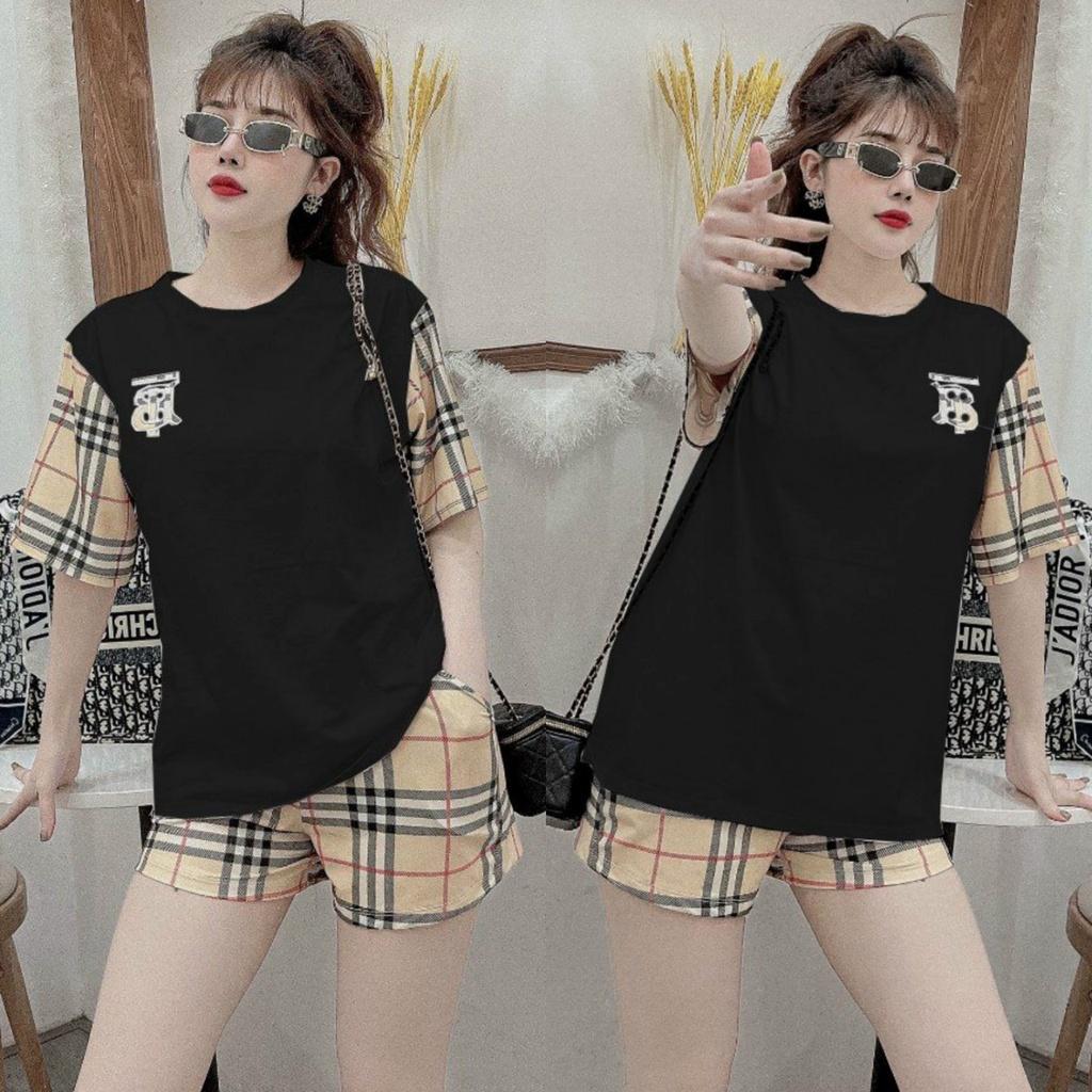 SET BỘ THỜI TRANG FOM RỘNG PHỐI HỌA TIẾT BBR B THÊU
